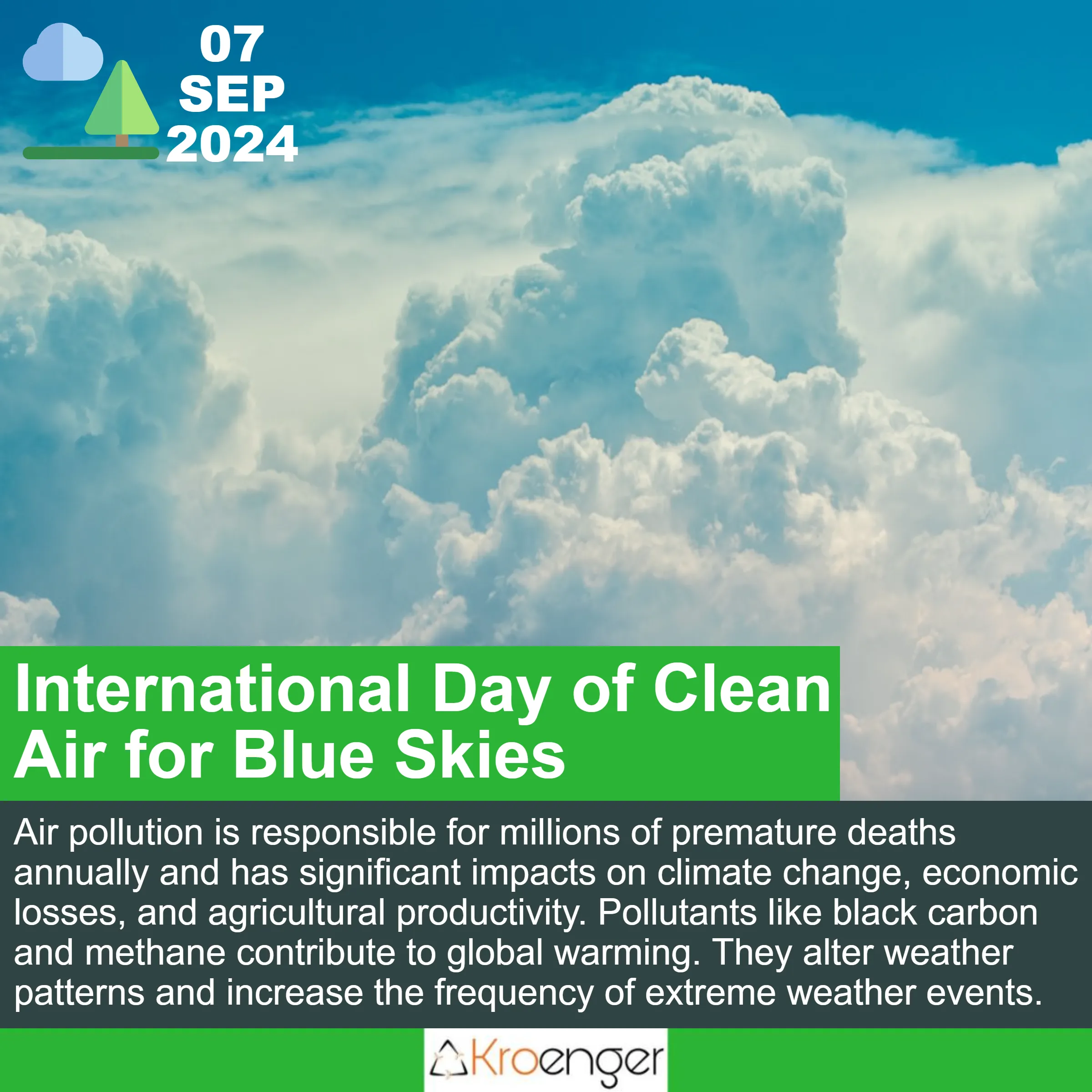 International Day of Clean Air for Blue Skies